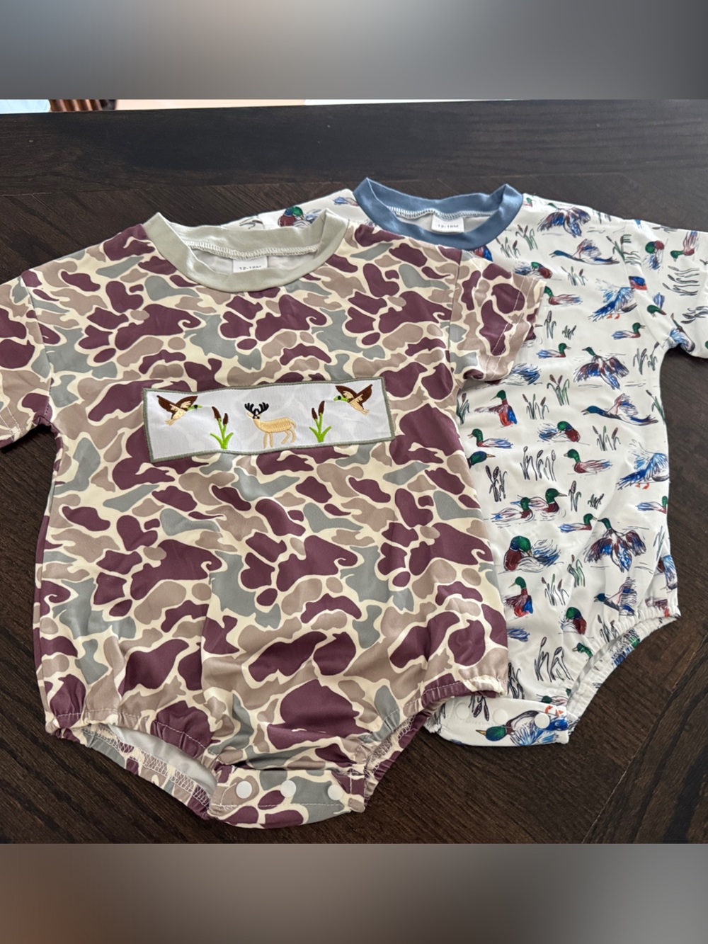 Kids Short Sleeve Top in Mauve Camo - Duck and Deer Hunting